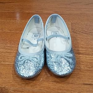 Gap Kids Silver Mary Jane Shoes